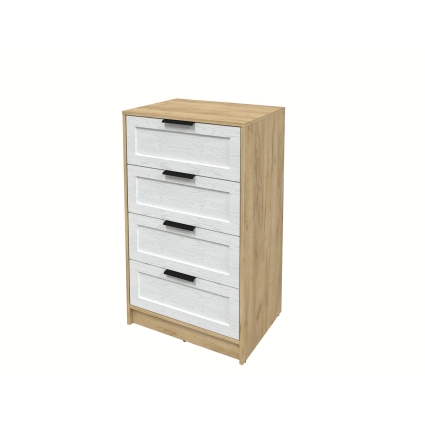 Kомод Тренд КТ-К60 (Дуб золотой ЛДСП/ Дуб полярный ЛМДФ) Ш600 В1020 Г451